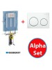 Geberit Alpha Set-Beyaz