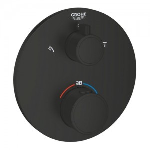 Grohe Grohtherm Termostatik Banyo Bataryası Mat Siyah
