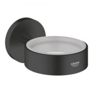 Grohe Essentials Cam Sabunluk Tutacak Mat Siyah Grohe Essentials Cam Sabunluk Tutacak Mat Siyah