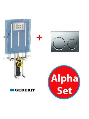 Geberit Alpha Set-Parlak Krom