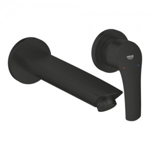 Grohe Eurosmart Duvardan Lavabo Bataryası Mat siyah 