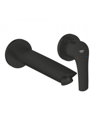 Grohe Eurosmart Duvardan Lavabo Bataryası Mat siyah 