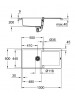 Grohe K500 Kuvars Kompozit Eviye 60 -C 100/50, Granit Siyah Rengi