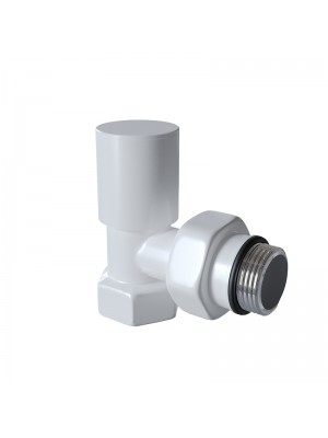 Radyatör Vanası 1/2'' Beyaz Köşe (Metal Volanlı)