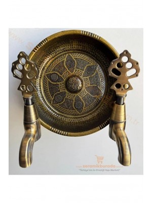 Hamam Taslı İkili Osmanlı Musluğu Antik 