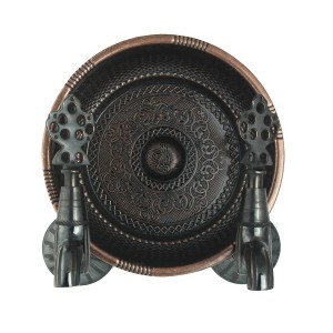 İkili Hamam Taslı Lüx Bakır Eskitme Osmanlı Musluk 